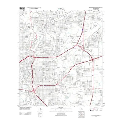 2013 Map of San Antonio East, 2013 Print