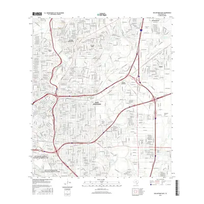2016 Map of San Antonio East, 2016 Print