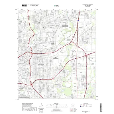2019 Map of San Antonio East, 2019 Print