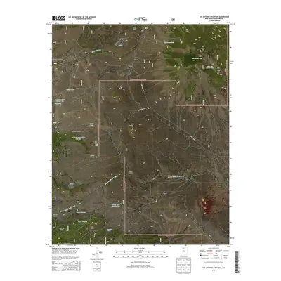 2013 Map of San Antonio Mountain, 2013 Print