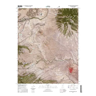 2017 Map of San Antonio Mountain, 2017 Print