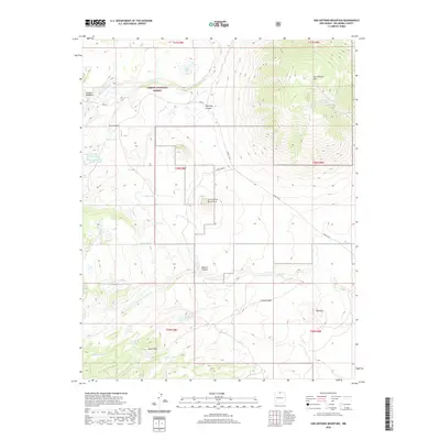 2020 Map of San Antonio Mountain, 2020 Print