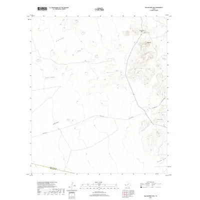 2019 Map of San Antonio Pass, 2019 Print