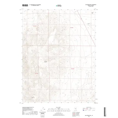 2018 Map of San Antonio Well, 2018 Print