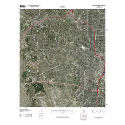2010 Map of San Antonio West, 2010 Print