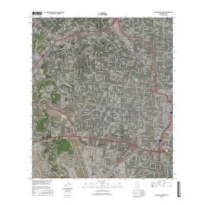 2016 Map of San Antonio West, 2016 Print