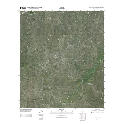 2012 Map of San Augustine Draw, 2012 Print