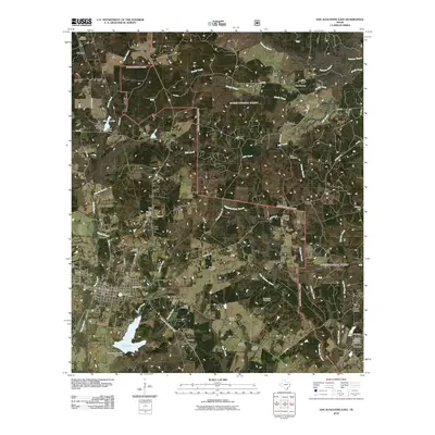 2010 Map of San Augustine East, 2010 Print