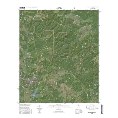 2016 Map of San Augustine East, 2016 Print