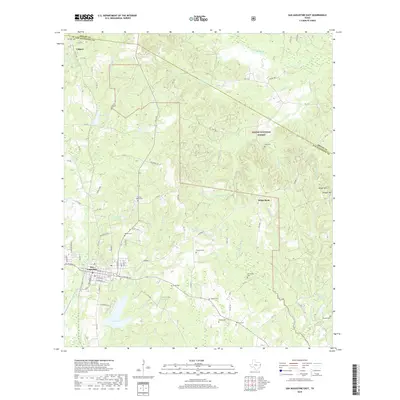 2019 Map of San Augustine East, 2019 Print