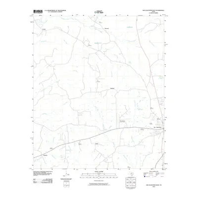 2010 Map of San Augustine West, 2010 Print