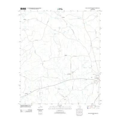 2013 Map of San Augustine West, 2013 Print