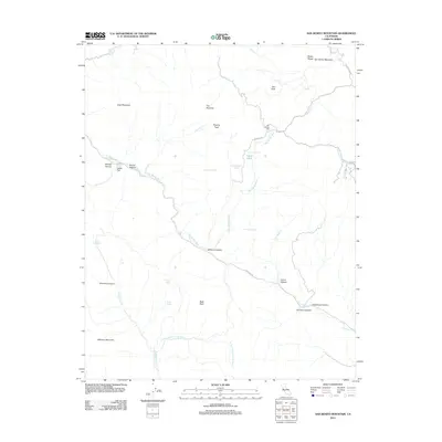 2012 Map of San Benito Mountain, 2012 Print