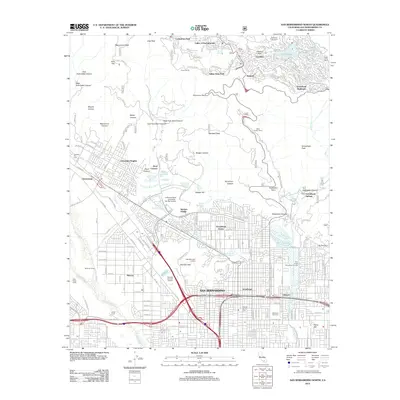 2012 Map of San Bernardino North, 2012 Print