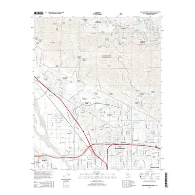2015 Map of San Bernardino North, 2015 Print