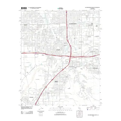 2012 Map of San Bernardino South, 2012 Print