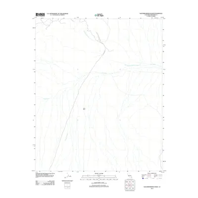 2012 Map of San Bernardino Wash, 2012 Print