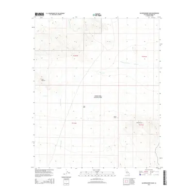 2015 Map of San Bernardino Wash, 2015 Print
