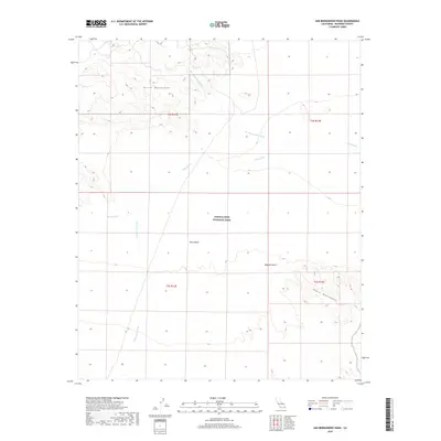 2018 Map of San Bernardino Wash, 2018 Print
