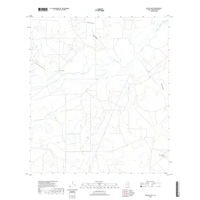 2019 Map of San Caja Hill, 2019 Print
