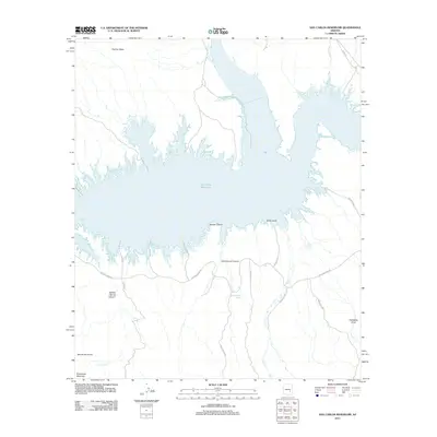 2011 Map of San Carlos Reservoir, 2011 Print