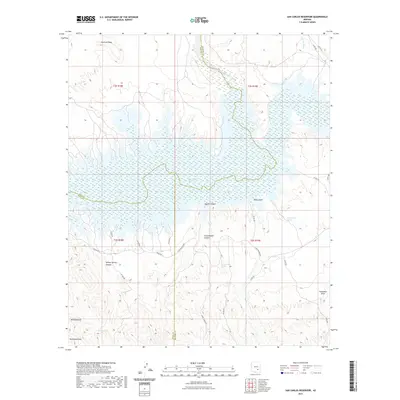 2021 Map of San Carlos Reservoir, 2021 Print