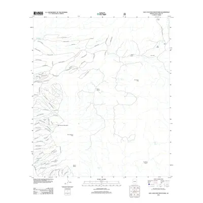 2012 Map of San Cayetano Mountains, 2012 Print