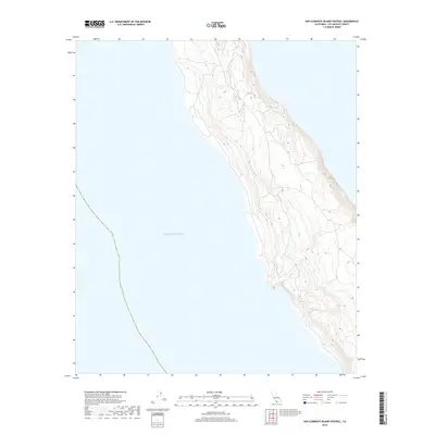 2018 Map of San Clemente Island Central, 2018 Print