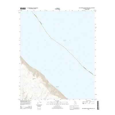 2015 Map of San Clemente Island Central OE E, 2015 Print