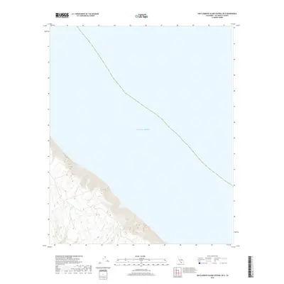 2018 Map of San Clemente Island Central OE E, 2018 Print