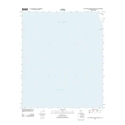 2012 Map of San Clemente Island Central OE S, 2012 Print