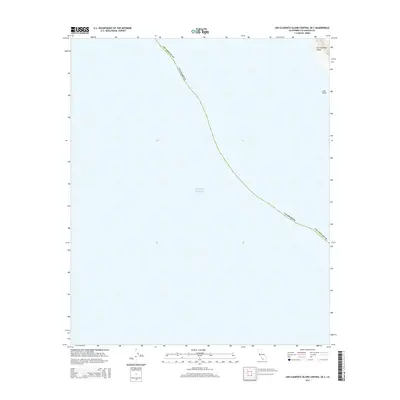 2015 Map of San Clemente Island Central OE S, 2015 Print