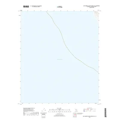 2018 Map of San Clemente Island Central OE S, 2018 Print