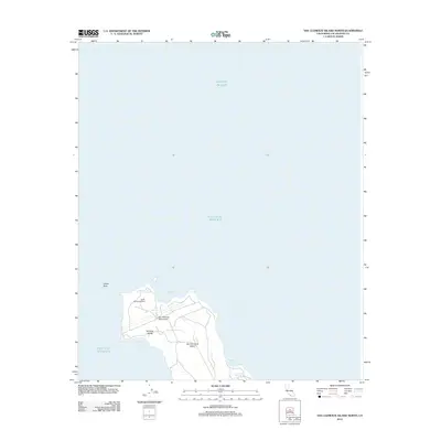 2012 Map of San Clemente Island North, 2012 Print