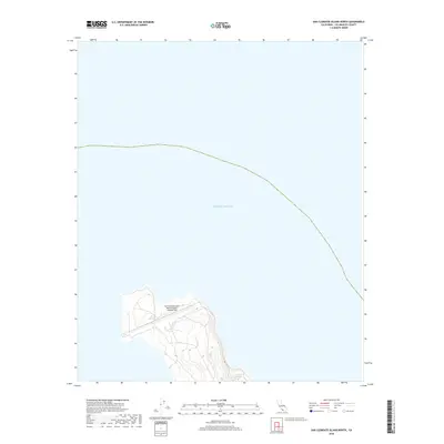 2018 Map of San Clemente Island North, 2018 Print