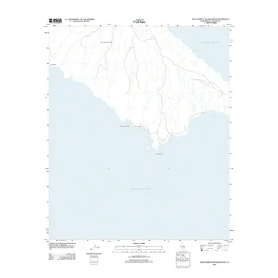 2012 Map of San Clemente Island South, 2012 Print