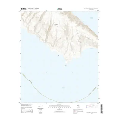 2015 Map of San Clemente Island South, 2015 Print