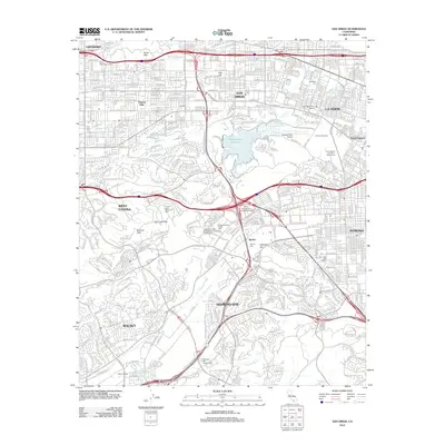 2012 Map of San Dimas, 2012 Print