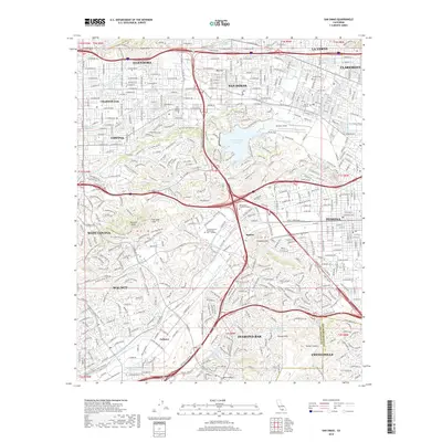 2018 Map of San Dimas, 2018 Print