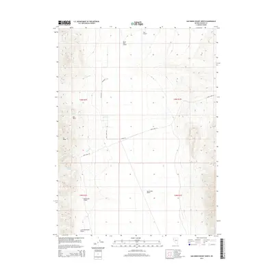 2014 Map of San Emidio Desert North, 2014 Print