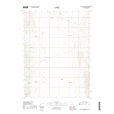 2018 Map of San Emidio Desert North, 2018 Print