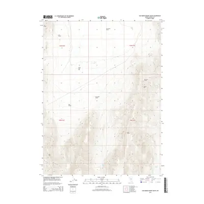 2014 Map of San Emidio Desert South, 2014 Print
