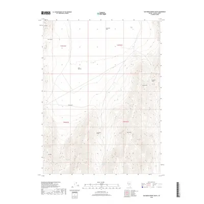 2018 Map of San Emidio Desert South, 2018 Print