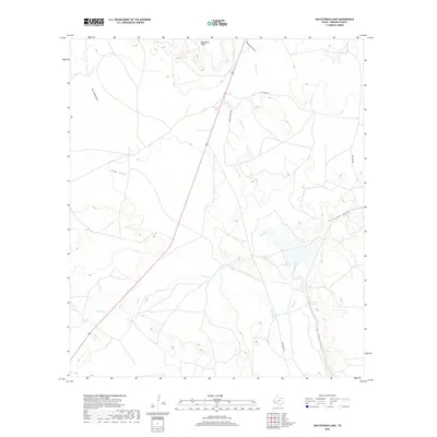2019 Map of San Esteban Lake, 2019 Print