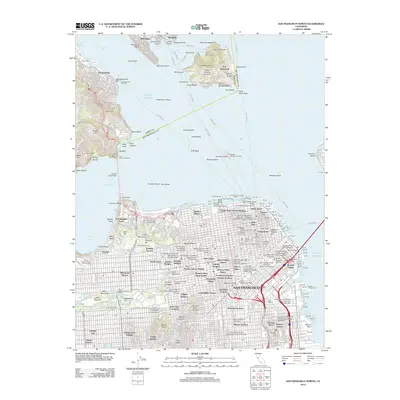 2012 Map of San Francisco North, 2012 Print
