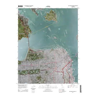 2015 Map of San Francisco North, 2015 Print