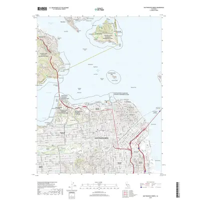 2018 Map of San Francisco North, 2018 Print