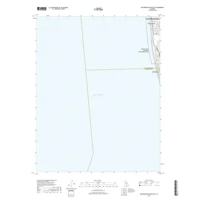 2018 Map of San Francisco South OE W, 2018 Print