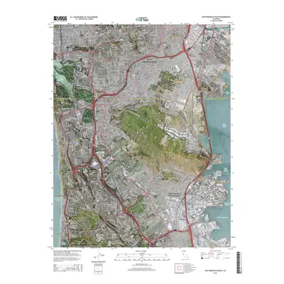 2015 Map of San Francisco South, 2015 Print