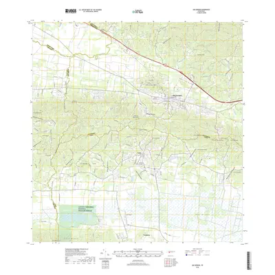 2018 Map of San German, 2018 Print